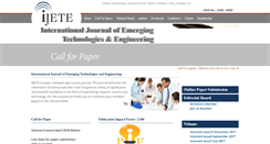 Desktop Screenshot of ijete.org