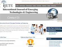 Tablet Screenshot of ijete.org